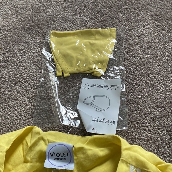 Violet Weekend Two Piece Mask/Dress Set SIZE L - Picture 5 of 7